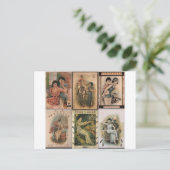 旧上海のポスターガール ポストカード (スタンド正面)