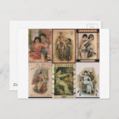 旧上海のポスターガール ポストカード (正面/裏面)