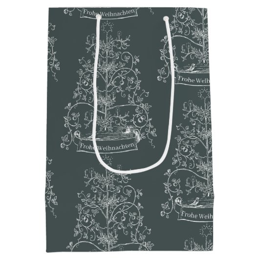 旧世界のクリ伝統的スマス ミディアムペーパーバッグ (裏面)