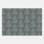 旧世界のクリ伝統的スマス ラッピングペーパーシート (正面2)