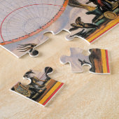 旧世界の地図のパズル#1 ジグソーパズル (側面)