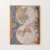 旧世界の地図のパズル#1 ジグソーパズル (縦)