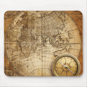 旧世界の地図のマウスパッド マウスパッド