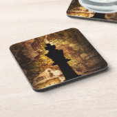 旧世界の地図の王の駒 コースター (左側)