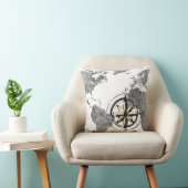 旧世界の地図の装飾の枕 クッション (椅子)