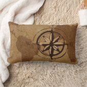 旧世界の地図の装飾の枕 ランバークッション (ブランケット)