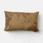 旧世界の地図の装飾の枕 ランバークッション (裏面)