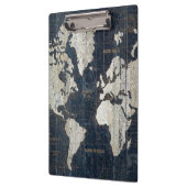 旧世界の地図の青 クリップボード (左)