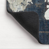 旧世界の地図の青 マウスパッド (コーナー)