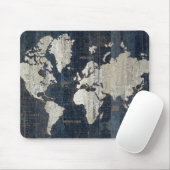 旧世界の地図の青 マウスパッド (マウス)