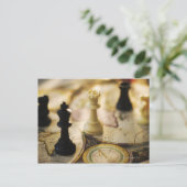 旧世界の地図の駒 ポストカード (スタンド正面)