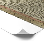 旧世界の地図"カルタマリーナ" ポスター (角)