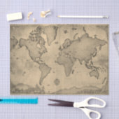 旧世界の地図 薄葉紙 (クラフト)
