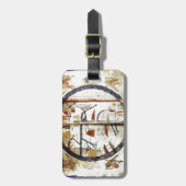 旧世界の地図、12世紀 ラゲッジタグ (正面縦)