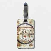 旧世界の地図、12世紀 ラゲッジタグ (裏面縦)