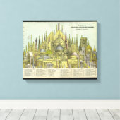 旧世界の最も高い建物 キャンバスプリント (インサイチュ (ウッドフロア))