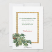 旧世界の父クリスマスとツ飾リー シーズンカード (裏面)