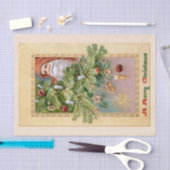 旧世界の父クリスマスとツ飾リー 薄葉紙 (クラフト)