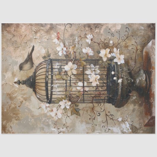 旧世界の鳥かご 薄葉紙 (正面)