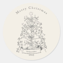旧世界クリスマスツリー名 ラウンドシール