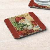 旧世界サンタの喜ばしいクリスマスレッド コースター (左側)