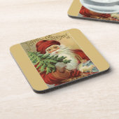 旧世界サンタの喜ばしいクリスマス コースター (左側)