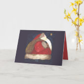 旧世界サンタクリスマスカード2024 カード (黄色い花)