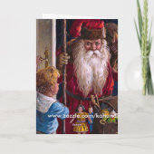 旧世界サンタクリスマスグリーティング シーズンカード (裏面)