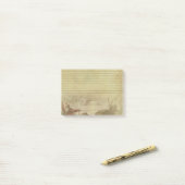 旧世界サンタ、そり及びトナカイの付箋のパッド ポストイット (デスク上)