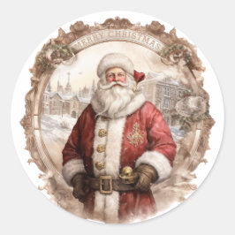旧世界サンタ・クリスマス ラウンドシール