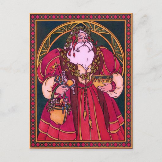 旧世界サンタ シーズンポストカード (正面)