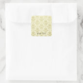 旧世界ダマスク模様 スクエアシール (バッグ)