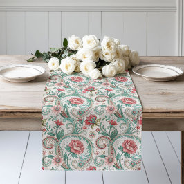 旧世界チャームフローラランナービクトリアンスタイル ロングテーブルランナー