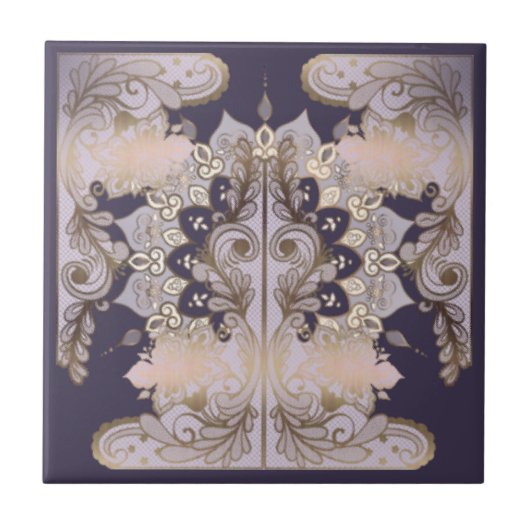 旧世界デザインセラミックタイル タイル (正面)