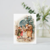 旧世界ドイツのサンタ シーズンポストカード (スタンド正面)