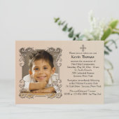 旧世界フレームの写真の招待状 招待状 (スタンド正面)