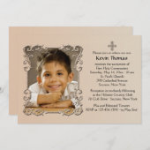 旧世界フレームの写真の招待状 招待状 (正面/裏面)