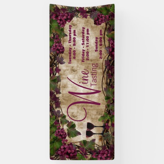 旧世界ヴィンテージワインテイスティング 横断幕 (縦)