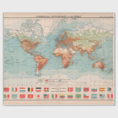 旧世界商業・経済開発マップ ラッピングペーパー (フラット)