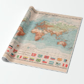 旧世界商業・経済開発マップ ラッピングペーパー (アンロールド)