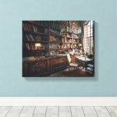 旧世界図書館 キャンバスプリント (インサイチュ (ウッドフロア))