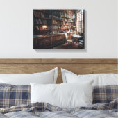 旧世界図書館 キャンバスプリント (インサイチュ (寝室))