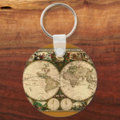 旧世界地図ギフト キーホルダー (正面)