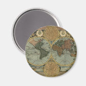 旧世界地図ギフト マグネット (正面/裏面)