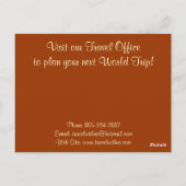 旧世界地図デザイナーギフト ポストカード (裏面)