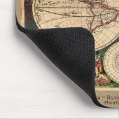 旧世界地図デザイナーギフト マウスパッド (コーナー)