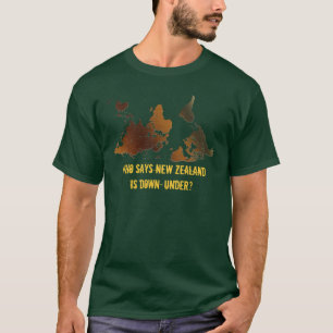 旧世界地図デザイナーギフト Tシャツ