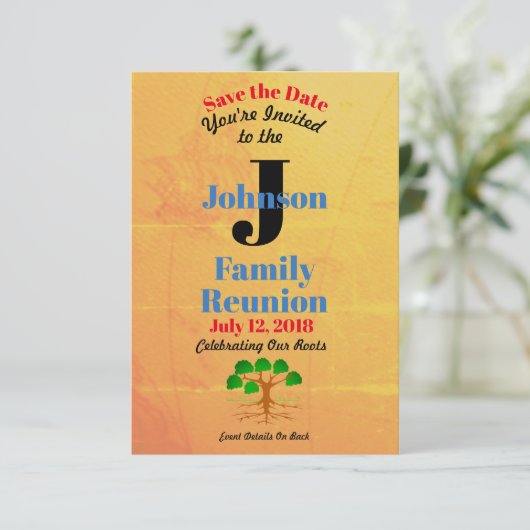 旧世界地図ファミリ懇親会任意の名前、日付 招待状 (スタンド正面)