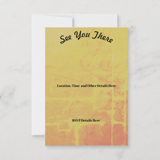 旧世界地図ファミリ懇親会任意の名前、日付 招待状 (裏面)