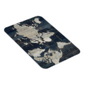 旧世界地図ブルー マグネット (右側)